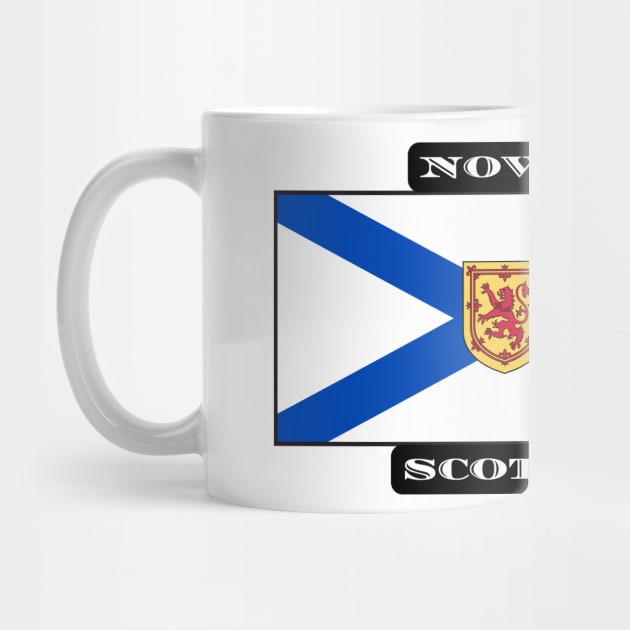 Nova Scotia Flag T-Shirt Ocean Playground Bluenose Home by SailorsDelight